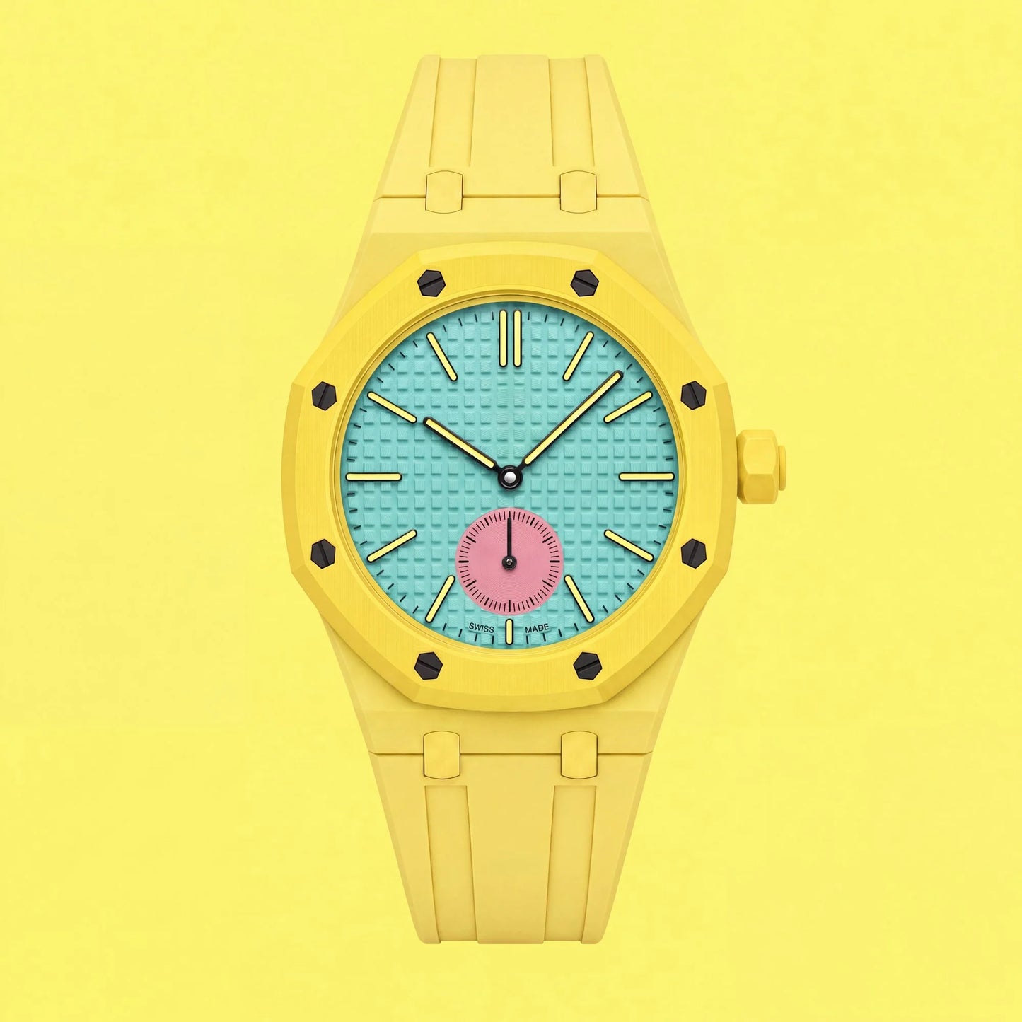 Rubber Strap For AP x Swatch Royal Pop